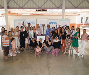 OPET Doğaya Saygı Projesi kapsamında eğitim  alan Bayır köyü kadınları el emeklerini sergiledi 